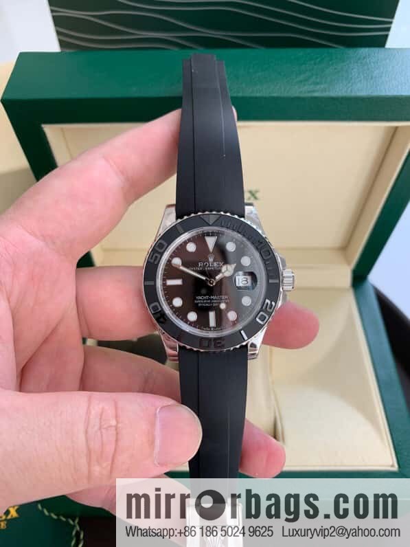 New Yacht Platinum Gold Edition Swiss Original ETA-2824 Movement Watch