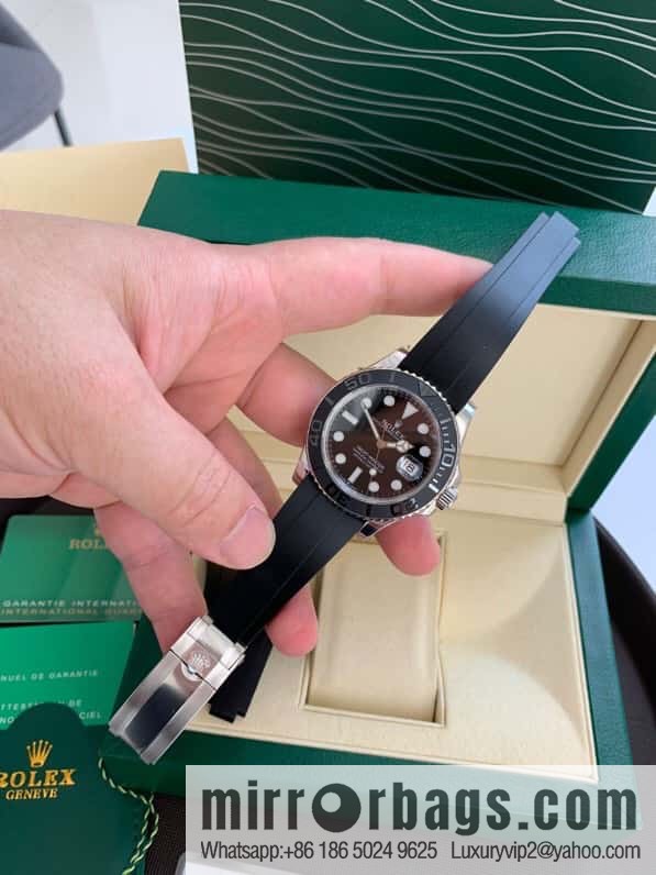 New Yacht Platinum Gold Edition Swiss Original ETA-2824 Movement Watch