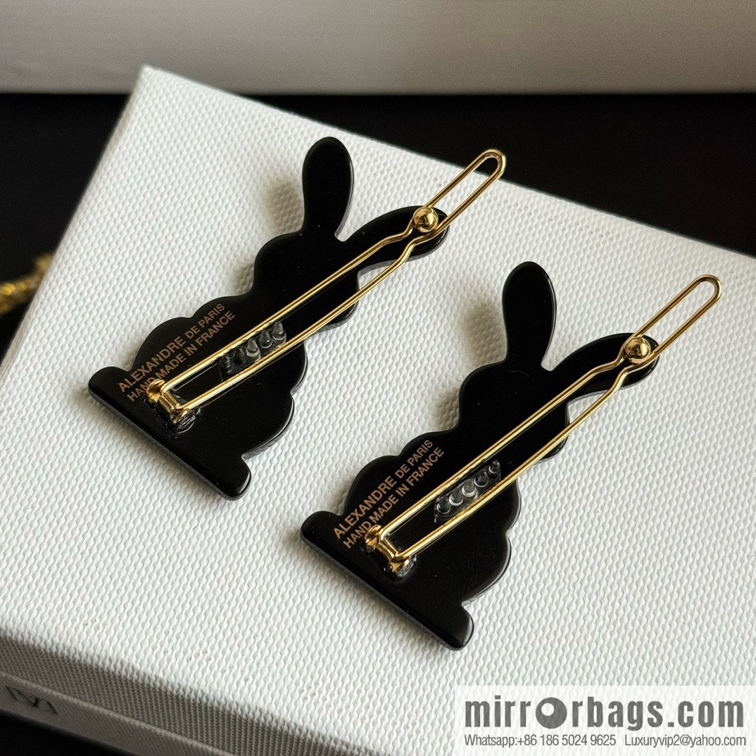 ☀️Alexandre De Paris Alexandre, cute and obedient rabbit side clip bangs clip hair accessories hairpin ☀