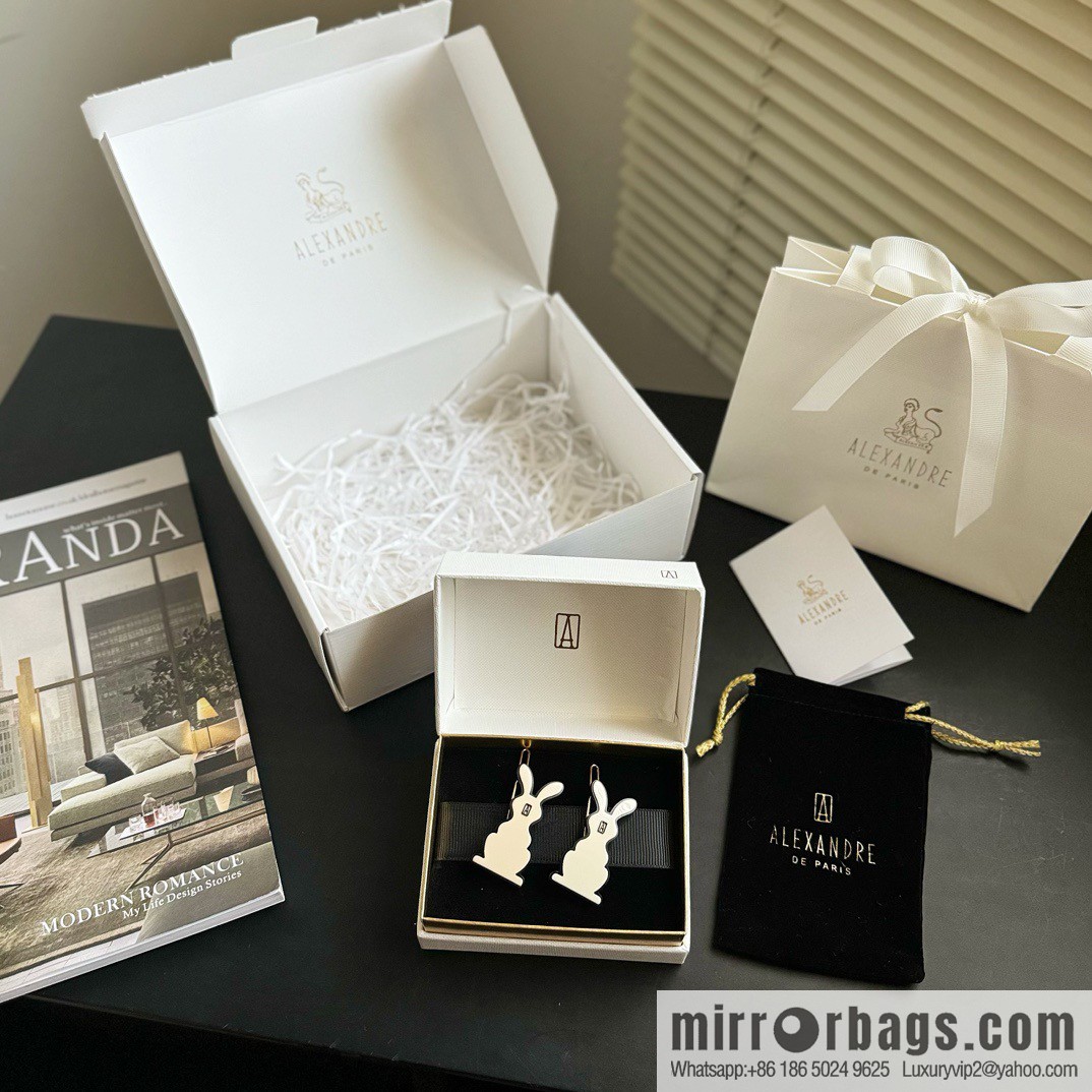 ☀️Alexandre De Paris Alexandre, cute and obedient rabbit side clip bangs clip hair accessories hairpin ☀