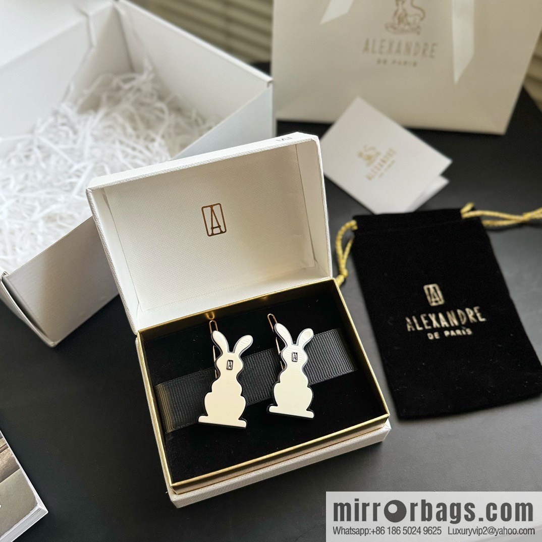 ☀️Alexandre De Paris Alexandre, cute and obedient rabbit side clip bangs clip hair accessories hairpin ☀
