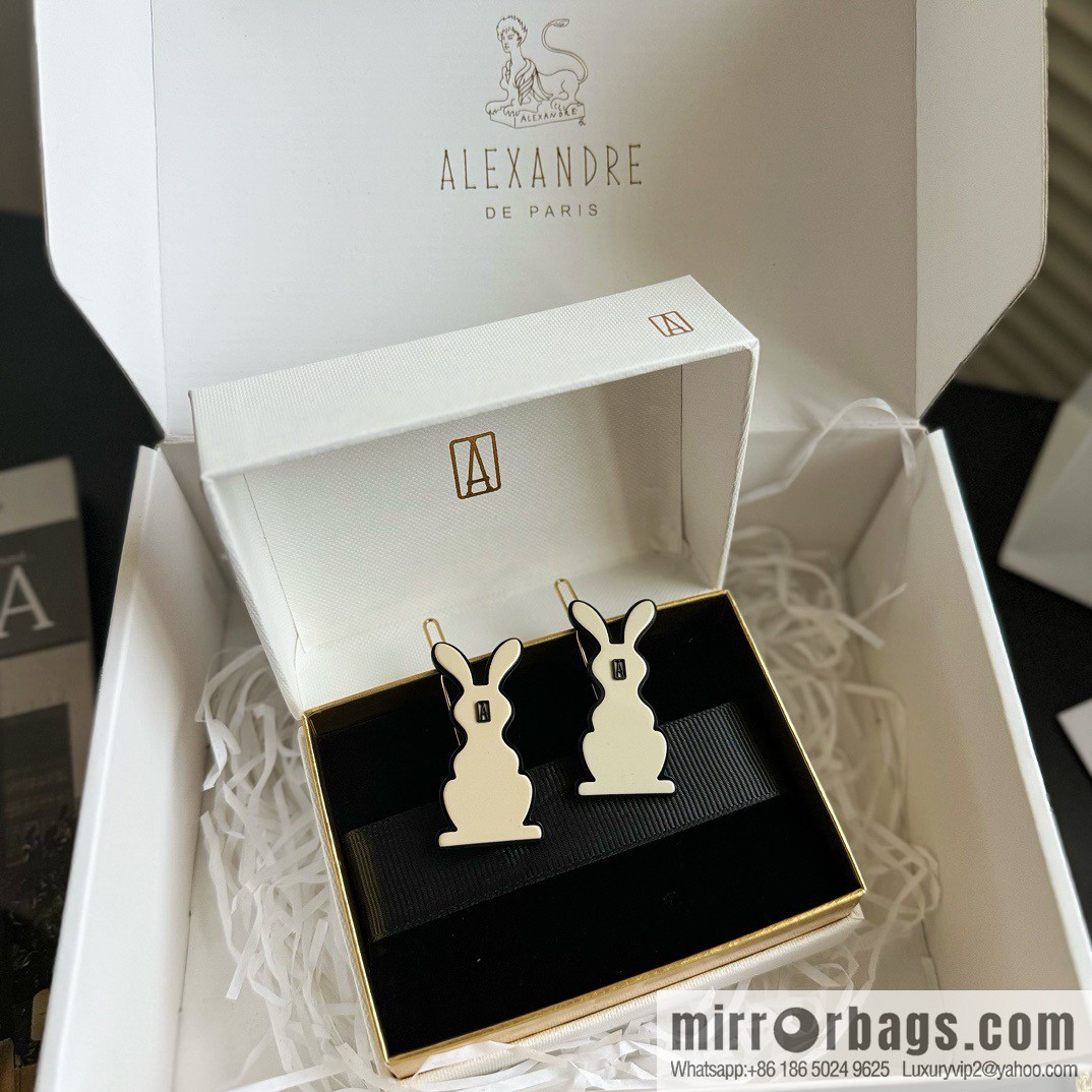 ☀️Alexandre De Paris Alexandre, cute and obedient rabbit side clip bangs clip hair accessories hairpin ☀