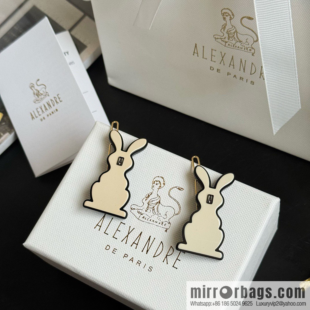 ☀️Alexandre De Paris Alexandre, cute and obedient rabbit side clip bangs clip hair accessories hairpin ☀