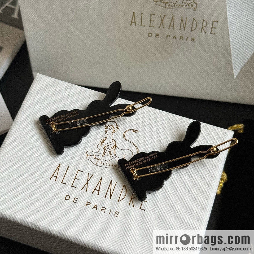 ☀️Alexandre De Paris Alexandre, cute and obedient rabbit side clip bangs clip hair accessories hairpin ☀
