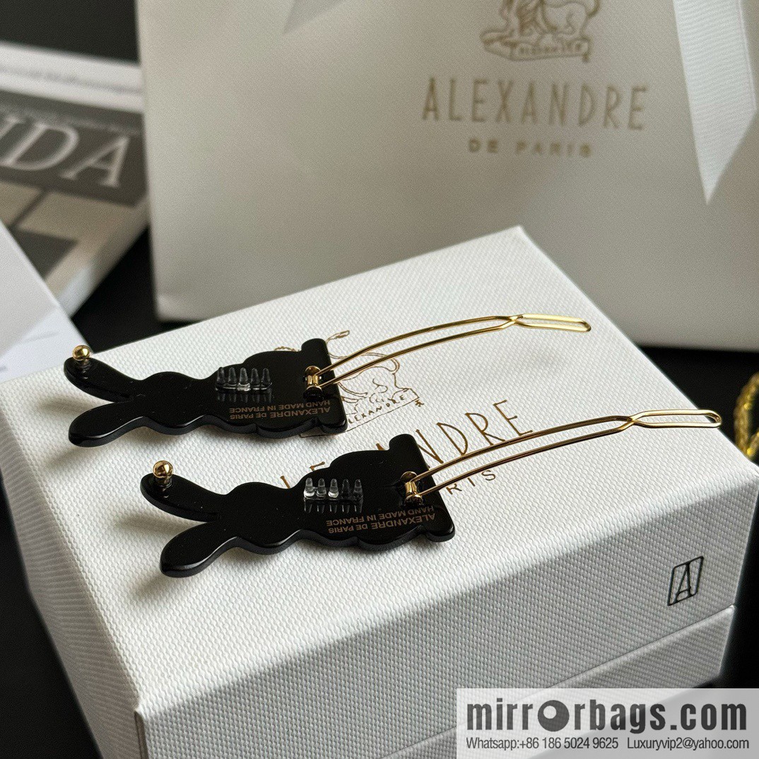 ☀️Alexandre De Paris Alexandre, cute and obedient rabbit side clip bangs clip hair accessories hairpin ☀