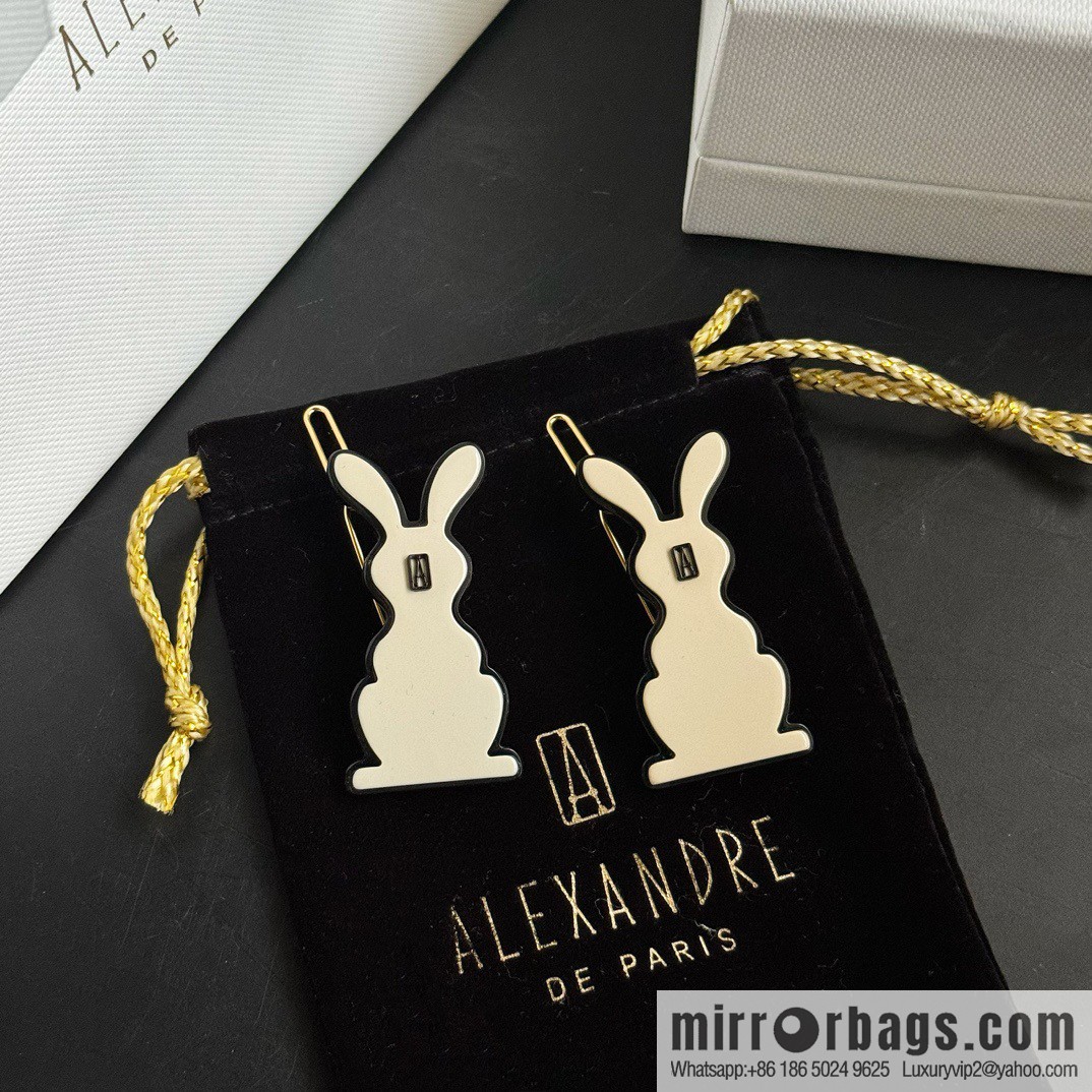 ☀️Alexandre De Paris Alexandre, cute and obedient rabbit side clip bangs clip hair accessories hairpin ☀