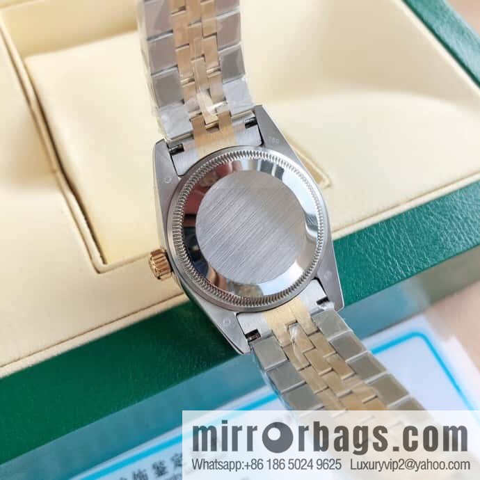 ROLEX-Rolex Diary Women's Natural Diamond Watch with Swiss ETA-2671 Movement