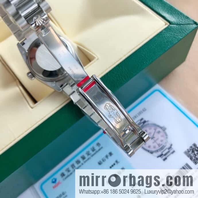 ROLEX-Rolex Diary Women's Natural Diamond Watch with Swiss ETA-2671 Movement