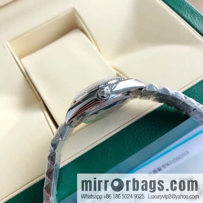 ROLEX-Rolex Diary Women's Natural Diamond Watch with Swiss ETA-2671 Movement