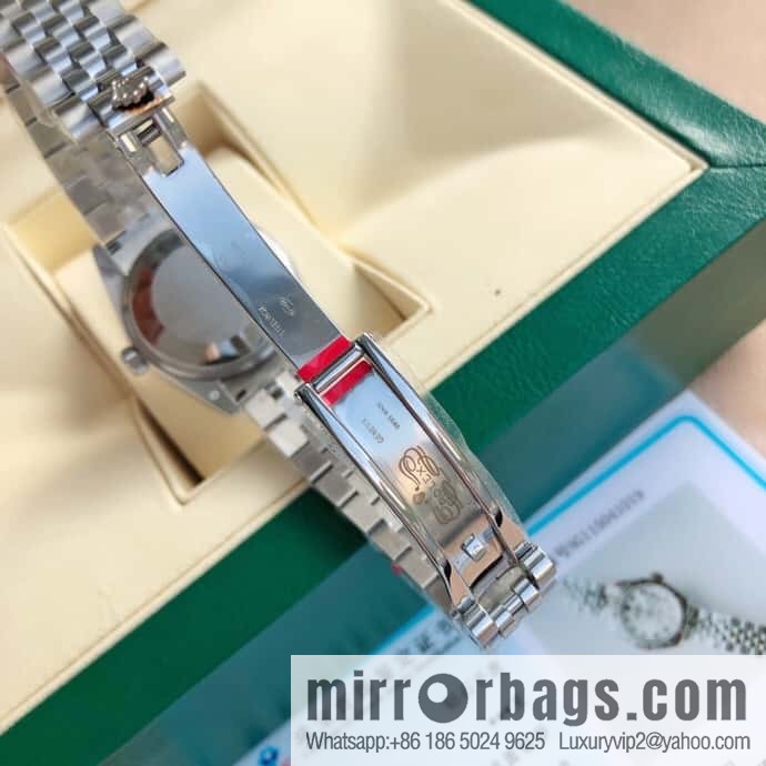 ROLEX-Rolex Diary Women's Natural Diamond Watch with Swiss ETA-2671 Movement