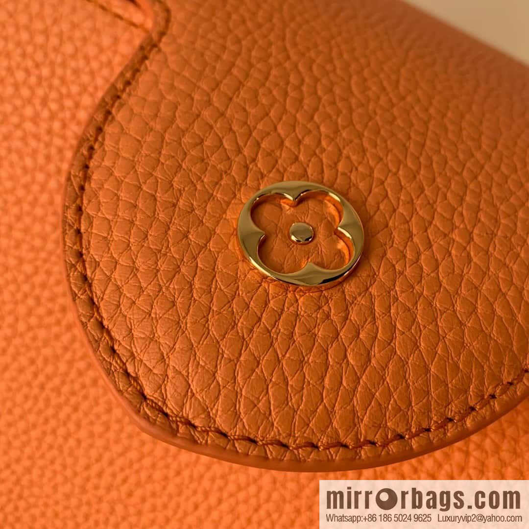 M22055 Coral Orange Capucines Medium Handbag