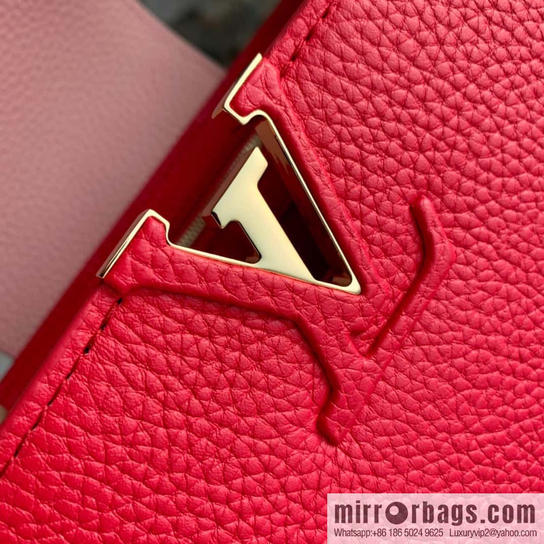 [Exclusive real shot M20845 rose/small] Capucines BB handbag