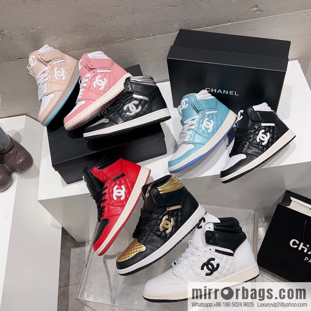 🐰🐰(Top version) 2023 autumn new Chanel AJ joint Internet celebrity Wang fried model [joint high-top casual shoes] Chanel and Nike only one joint cooperation model