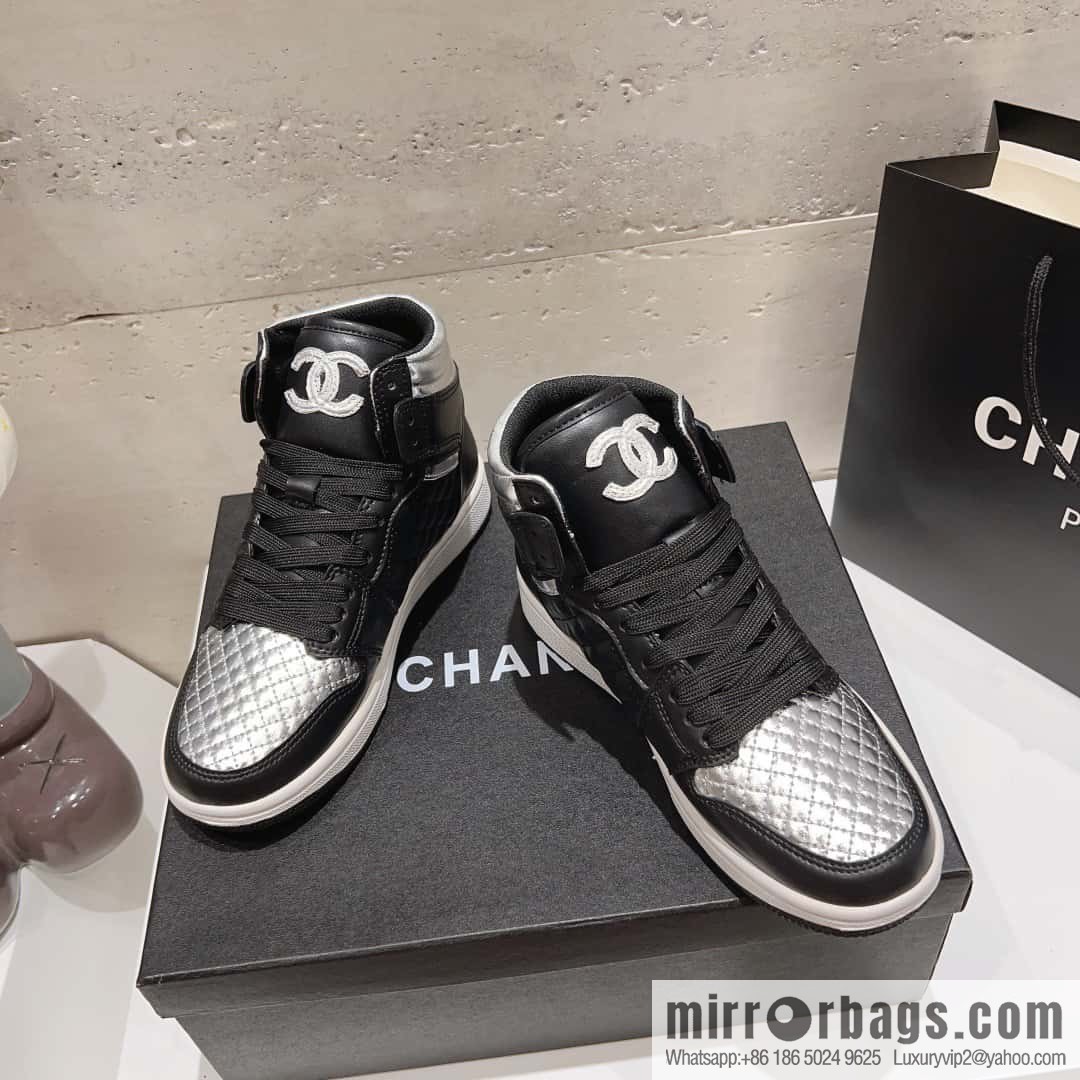 🐰🐰(Top version) 2023 autumn new Chanel AJ joint Internet celebrity Wang fried model [joint high-top casual shoes] Chanel and Nike only one joint cooperation model