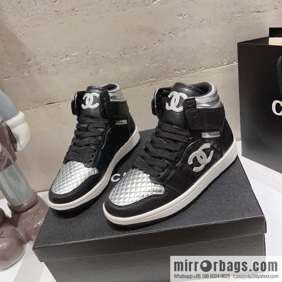 🐰🐰(Top version) 2023 autumn new Chanel AJ joint Internet celebrity Wang fried model [joint high-top casual shoes] Chanel and Nike only one joint cooperation model