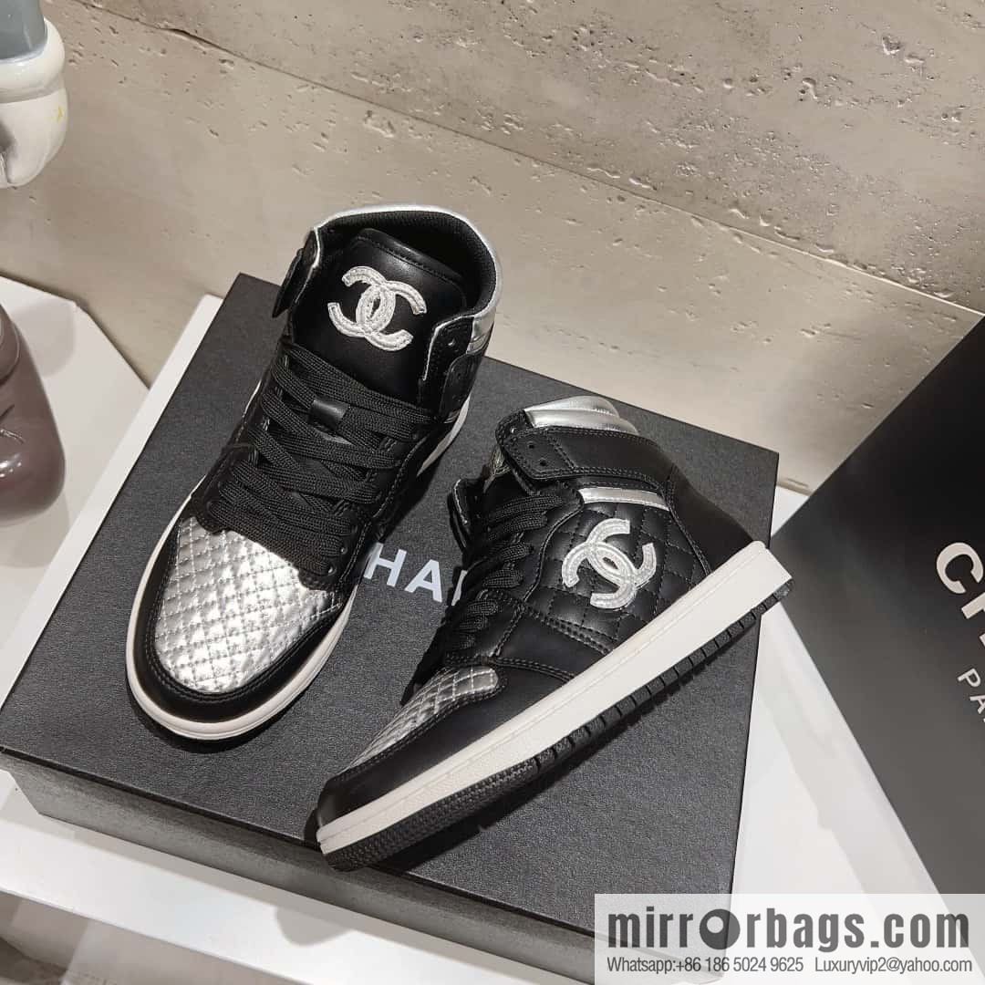 🐰🐰(Top version) 2023 autumn new Chanel AJ joint Internet celebrity Wang fried model [joint high-top casual shoes] Chanel and Nike only one joint cooperation model
