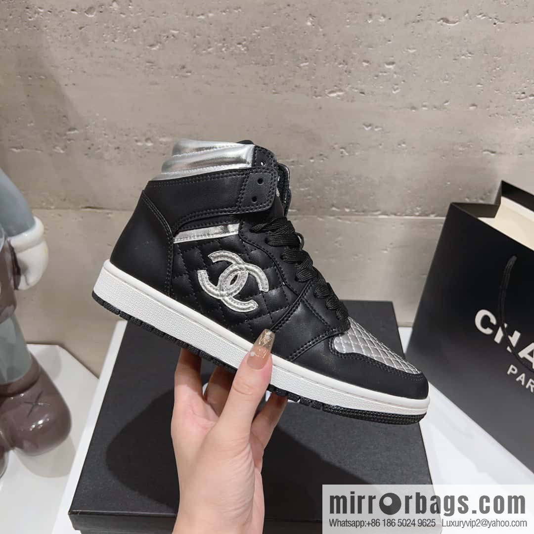 🐰🐰(Top version) 2023 autumn new Chanel AJ joint Internet celebrity Wang fried model [joint high-top casual shoes] Chanel and Nike only one joint cooperation model