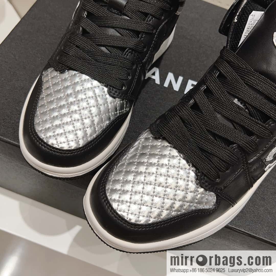 🐰🐰(Top version) 2023 autumn new Chanel AJ joint Internet celebrity Wang fried model [joint high-top casual shoes] Chanel and Nike only one joint cooperation model