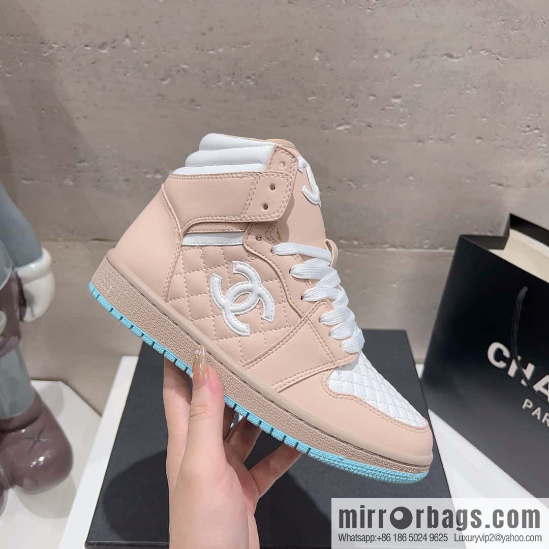 🐰🐰(Top version) 2023 autumn new Chanel AJ joint Internet celebrity Wang fried model [joint high-top casual shoes] Chanel and Nike only one joint cooperation model
