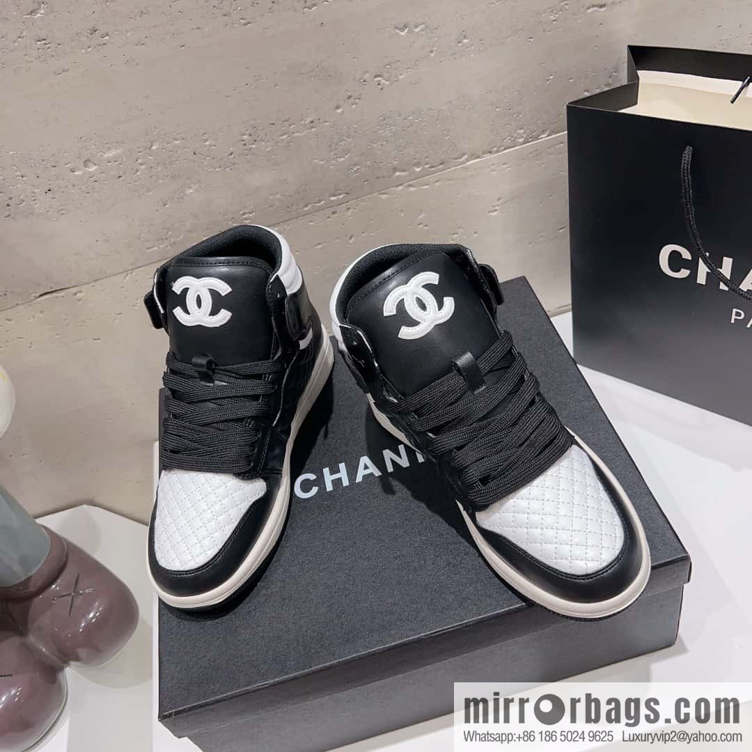 🐰🐰(Top version) 2023 autumn new Chanel AJ joint Internet celebrity Wang fried model [joint high-top casual shoes] Chanel and Nike only one joint cooperation model