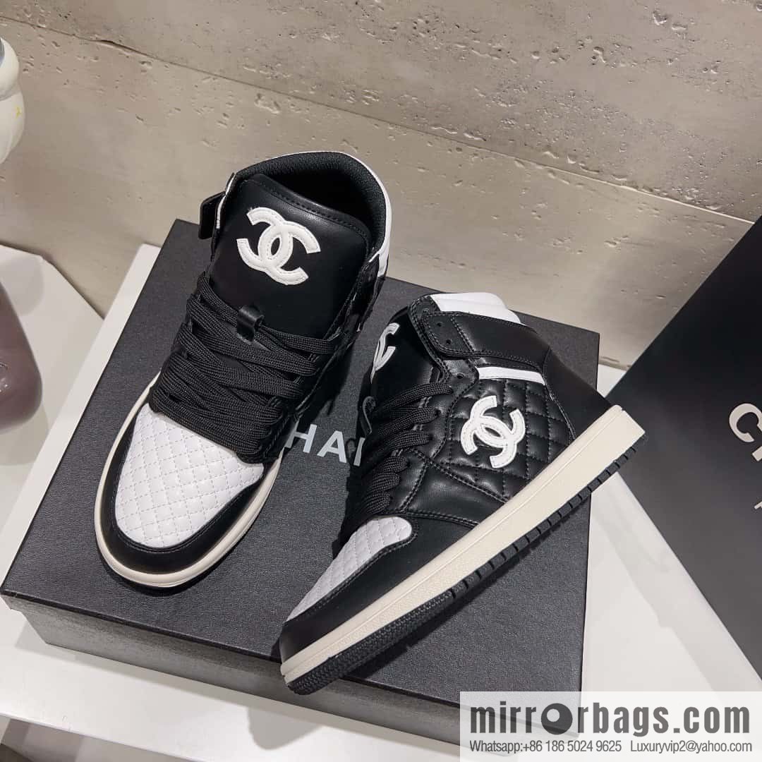 🐰🐰(Top version) 2023 autumn new Chanel AJ joint Internet celebrity Wang fried model [joint high-top casual shoes] Chanel and Nike only one joint cooperation model