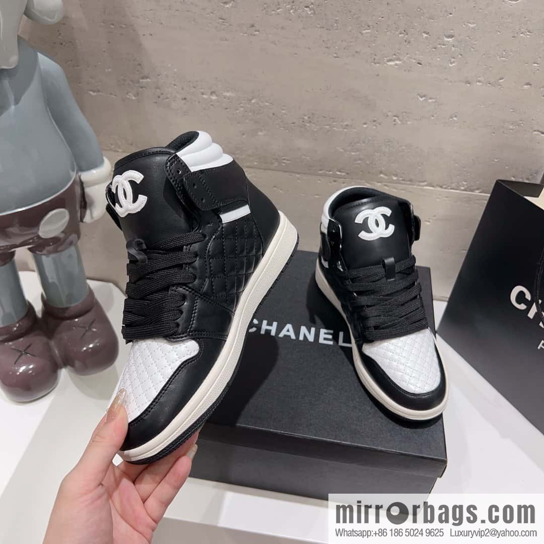 🐰🐰(Top version) 2023 autumn new Chanel AJ joint Internet celebrity Wang fried model [joint high-top casual shoes] Chanel and Nike only one joint cooperation model
