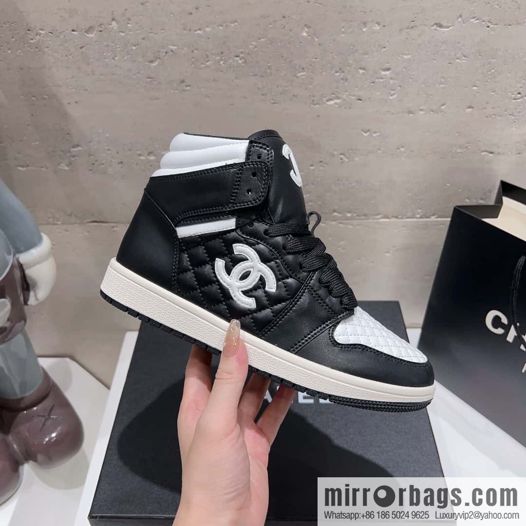 🐰🐰(Top version) 2023 autumn new Chanel AJ joint Internet celebrity Wang fried model [joint high-top casual shoes] Chanel and Nike only one joint cooperation model