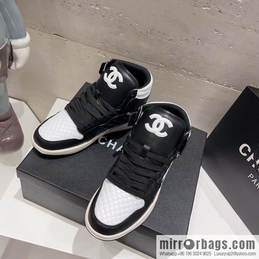 🐰🐰(Top version) 2023 autumn new Chanel AJ joint Internet celebrity Wang fried model [joint high-top casual shoes] Chanel and Nike only one joint cooperation model
