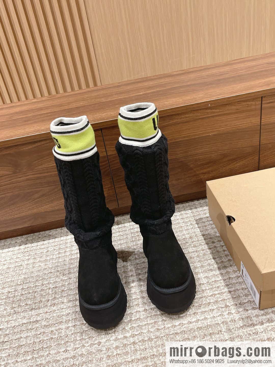 🐰🐰Song Yanfei same 〰️ high tube wool tube new high thick bottom
