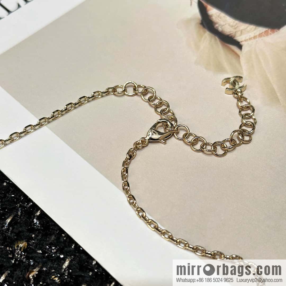 ☀️New ☑️ Chanel Double C Pentagram ⭐ Star Necklace ☀️