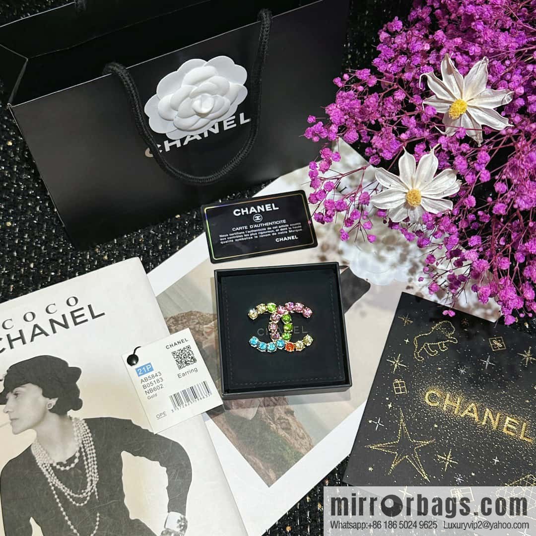 ☀️New ☑️ Chanel Double C Diamond Brooch ☀️