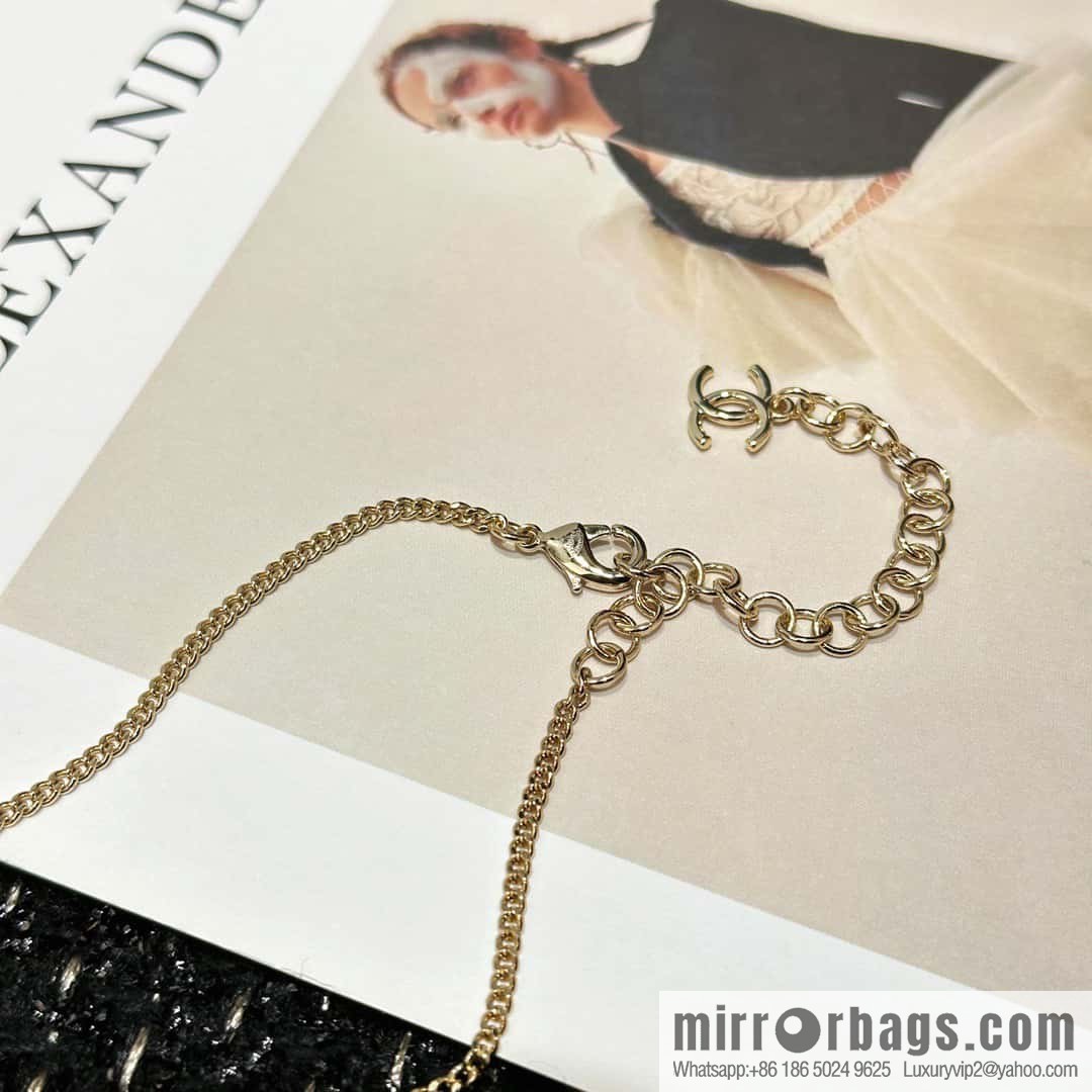☀️New ☑️ Chanel Double C Pentagram ⭐ Star Necklace ☀️