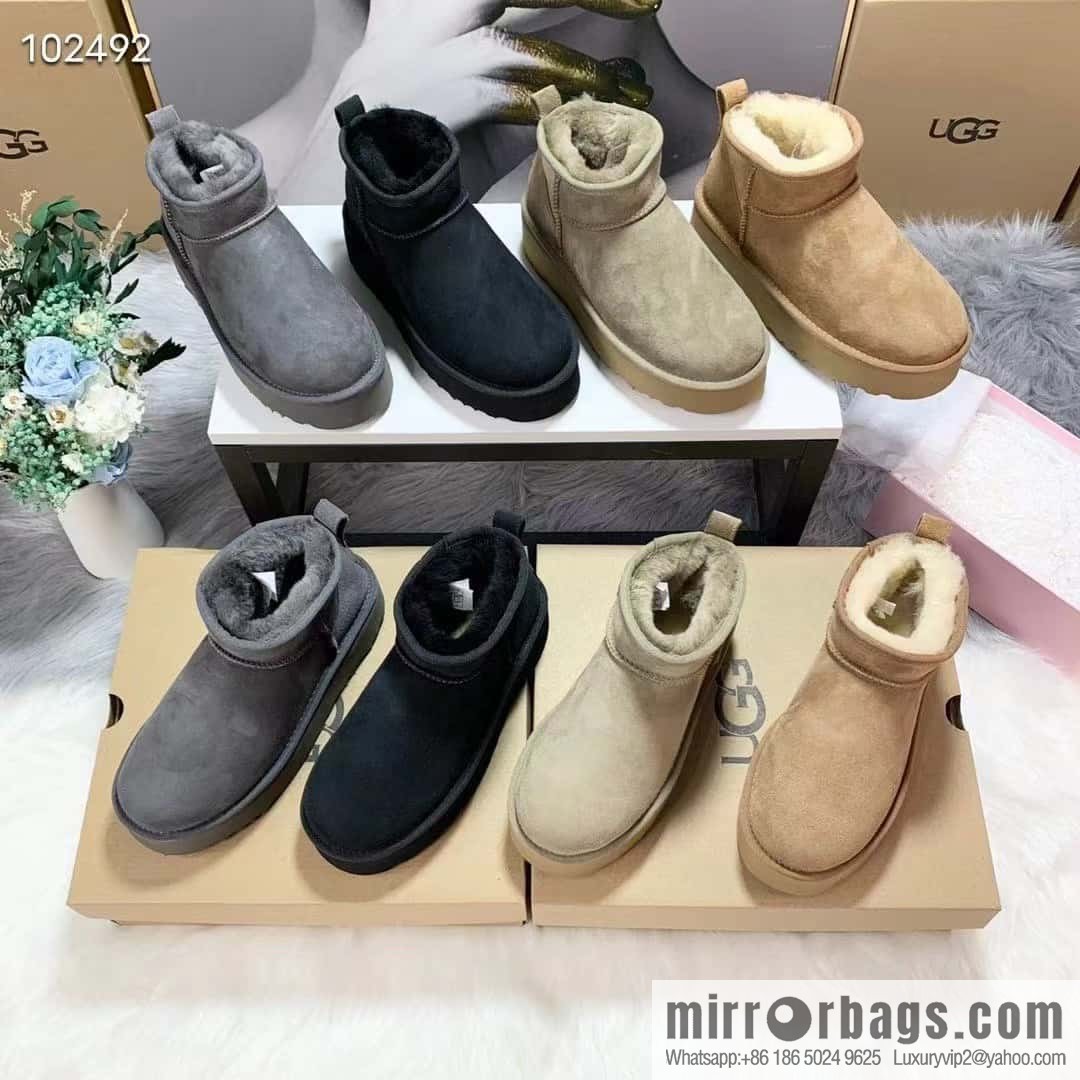 🐰🐰UGG thick bottom mini low top 🐾~ snow boots