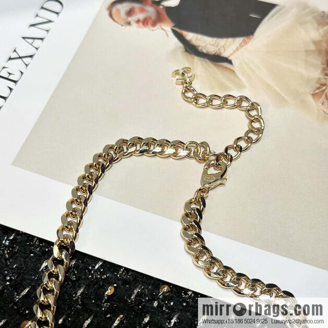 ☀️New ☑️ Chanel Double C Square Diamond Letter Necklace ☀️