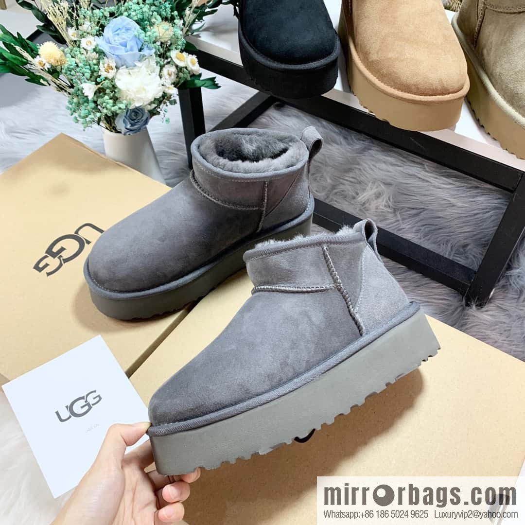 🐰🐰UGG thick bottom mini low top 🐾~ snow boots