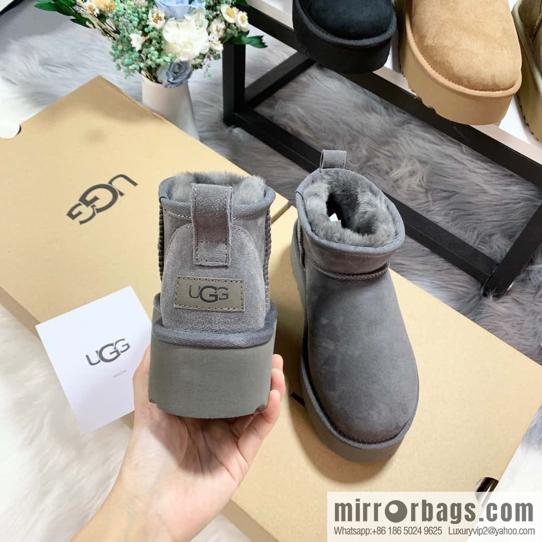🐰🐰UGG thick bottom mini low top 🐾~ snow boots