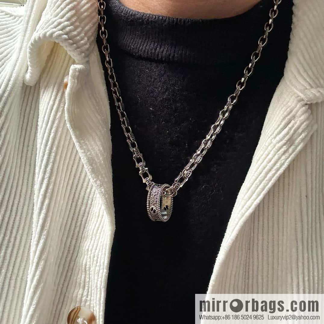 ☀New Gucci Gucci Double G Daisy Ring Necklace ☀