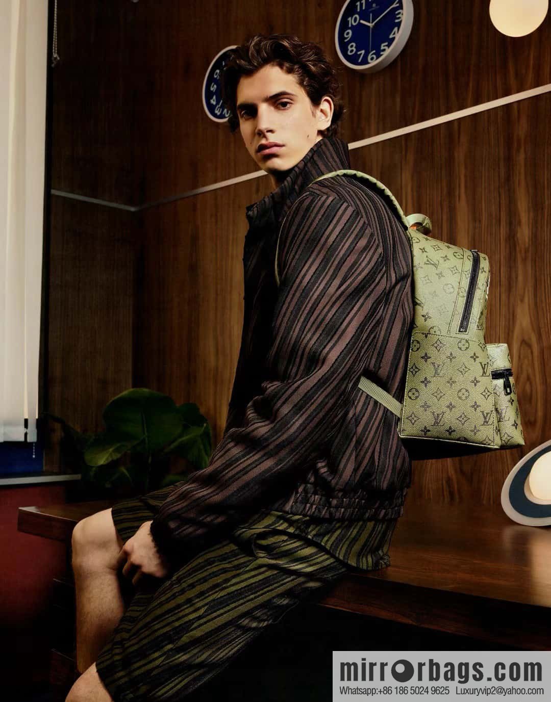 [Original order boutique] M46802 green backpack series, this Discovery small backpack.