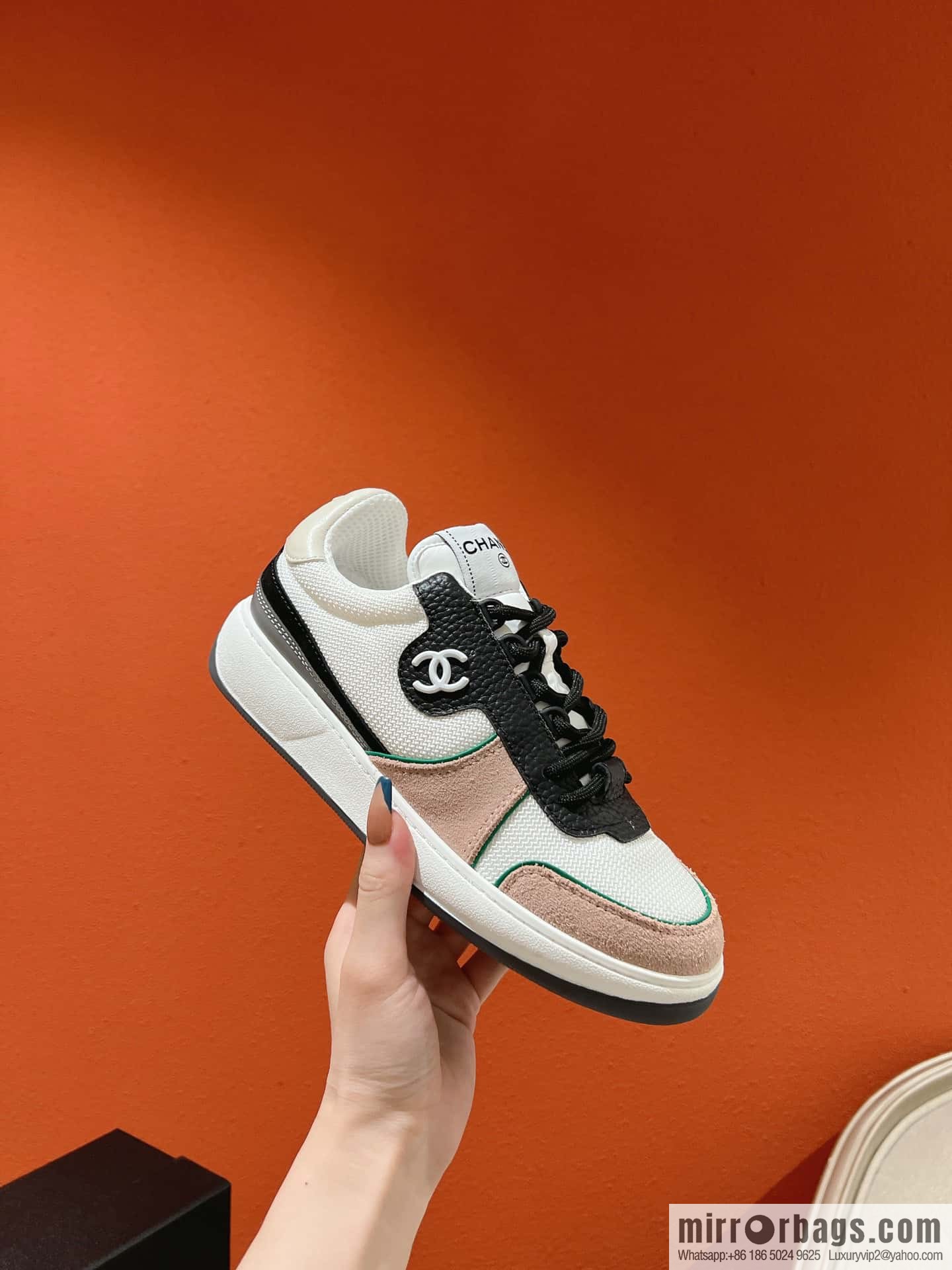 🐰🐰Couple high version 𝐂𝐡*𝐧𝐞𝐥 22p big explosion! Counter [genuine grade] version casual sports shoes