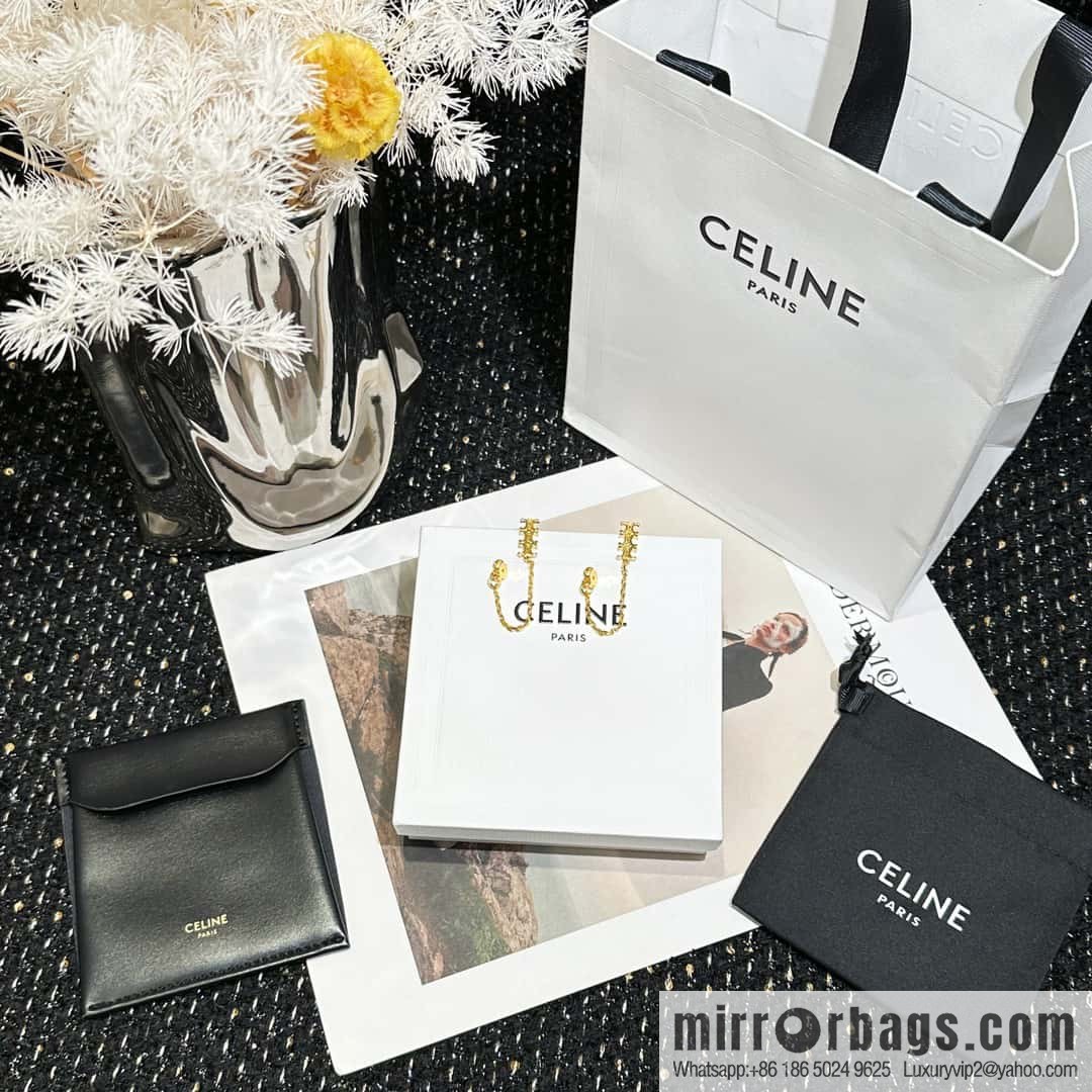 ☀️New ☑️ Celine tassel Arc de Triomphe stud earrings ☀️