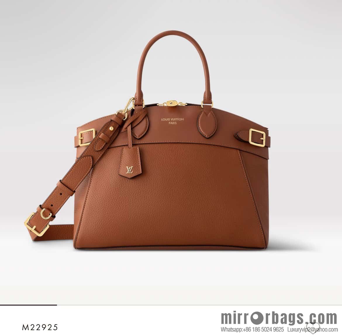 [Original order boutique] M22914 black full leather portable women's bag series Lock It MM handbag M22914 22925 22927 23061 Ays Lock It MM bag