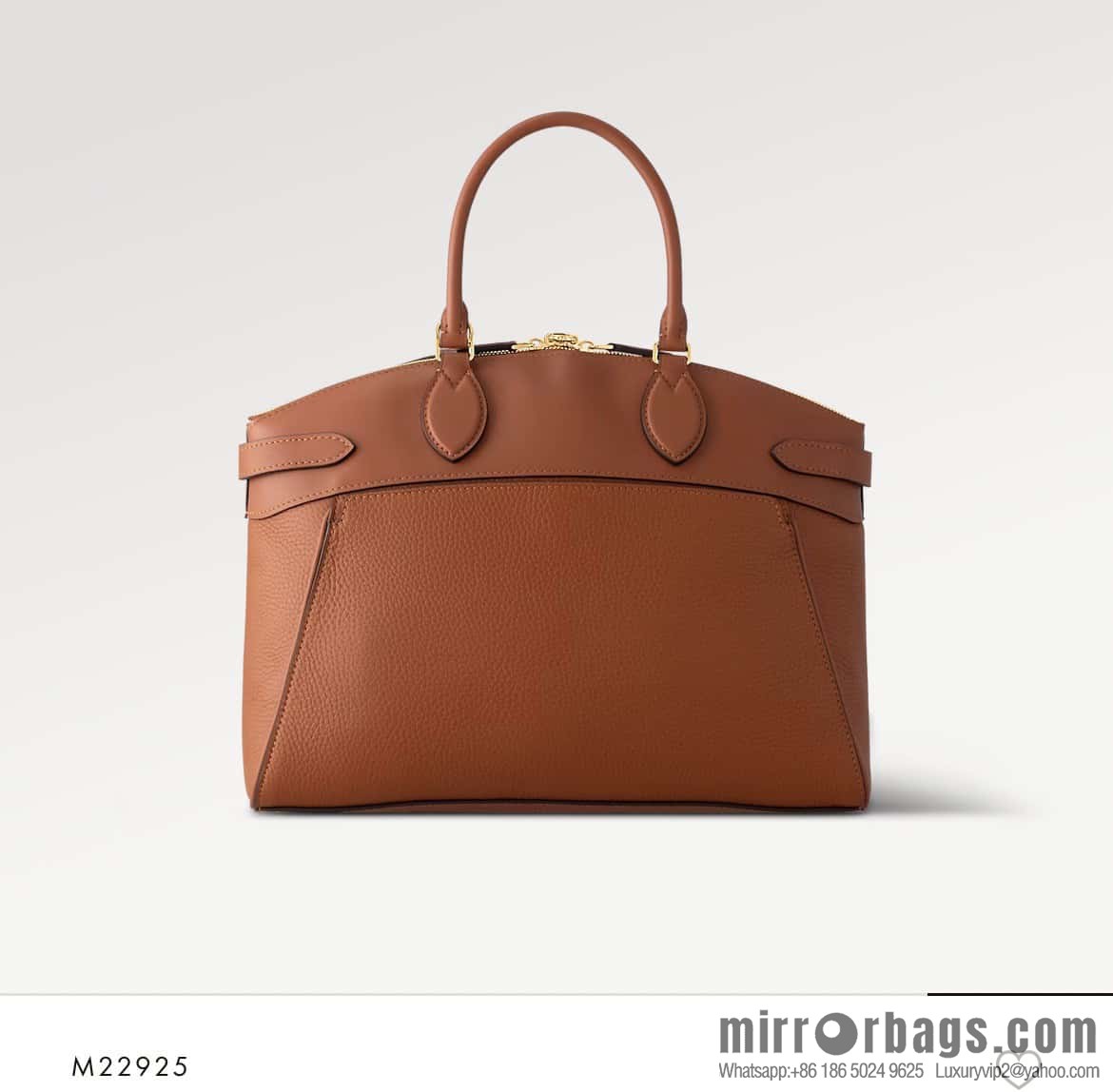 [Original order boutique] M22914 black full leather portable women's bag series Lock It MM handbag M22914 22925 22927 23061 Ays Lock It MM bag