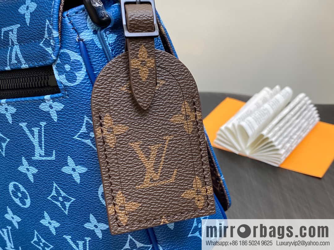 [Original order boutique] M23785 blue silk screen, men's bag messenger bag series District PM messenger bag