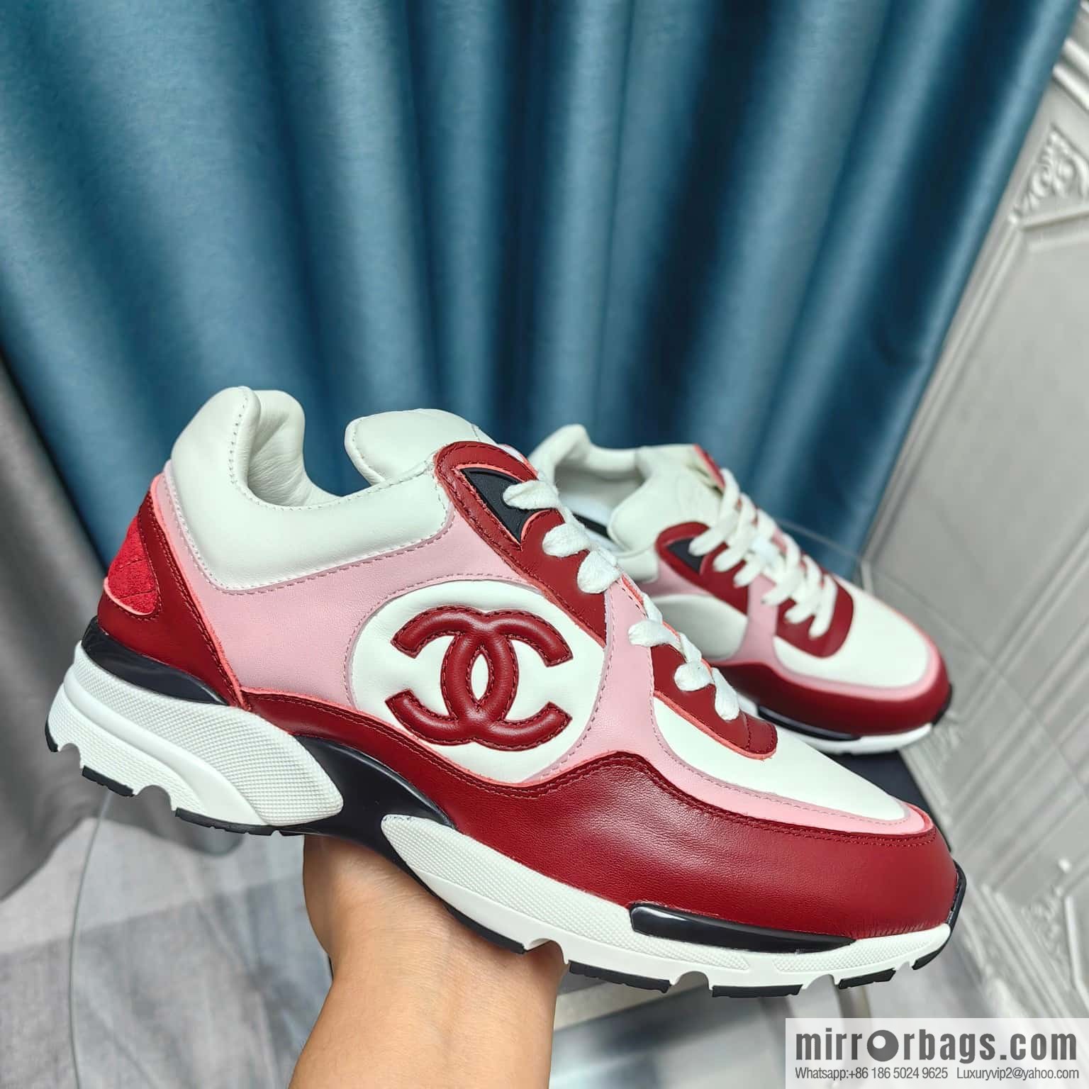 🐰🐰CHANE Xiaoxiang platform panda board shoes sneakers, Chanel 2023ss hot panda shoes 🐼 color scheme platform casual sneakers board shoes