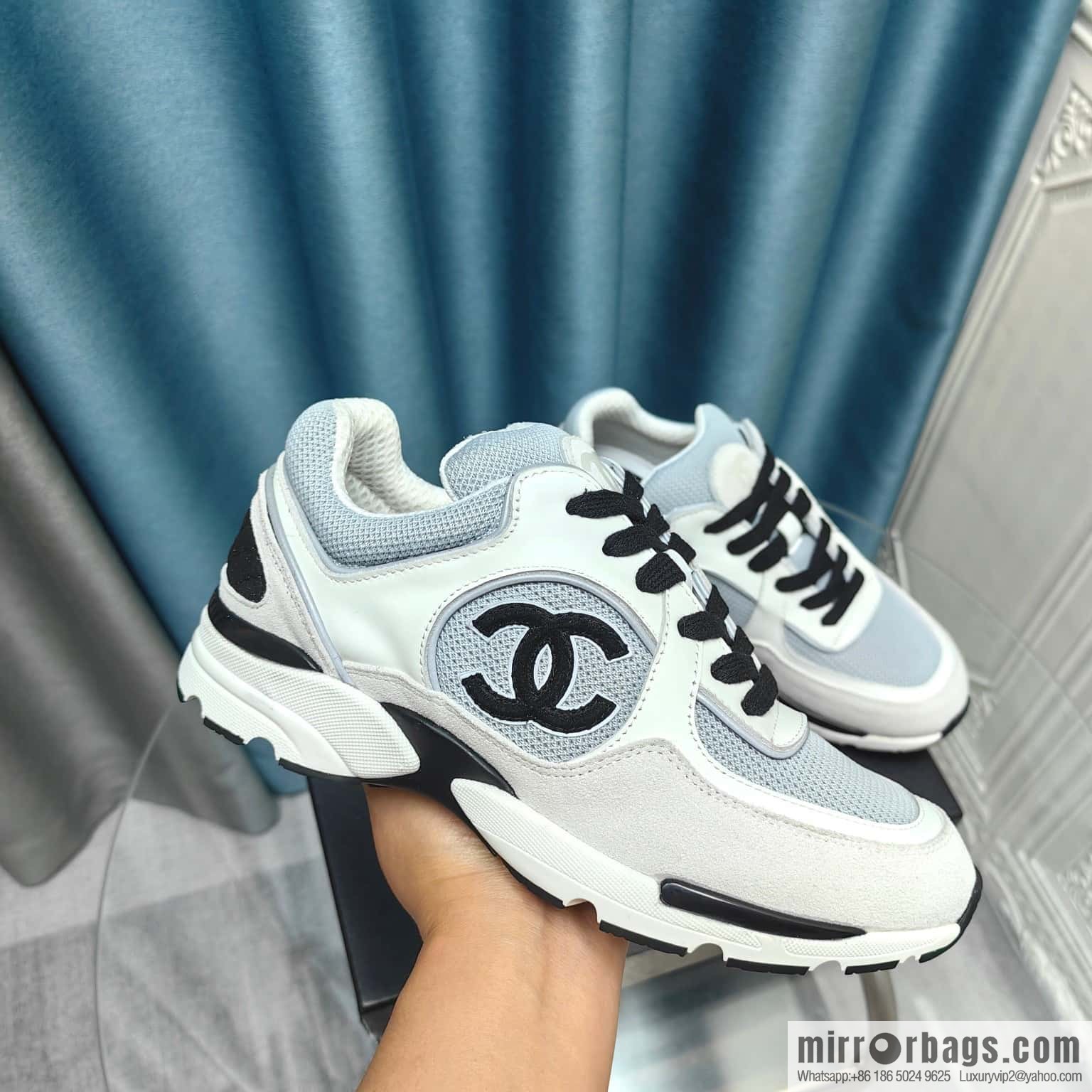 🐰🐰CHANE Xiaoxiang platform panda board shoes sneakers, Chanel 2023ss hot panda shoes 🐼 color scheme platform casual sneakers board shoes
