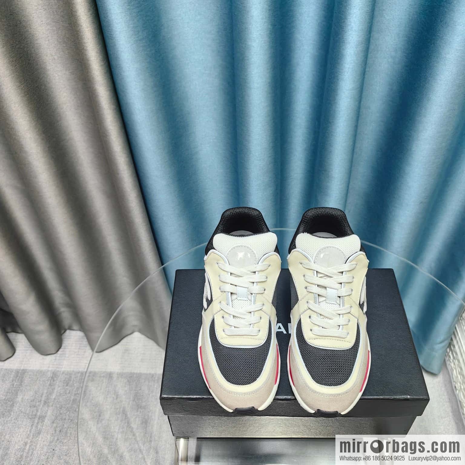 🐰🐰CHANE Xiaoxiang platform panda board shoes sneakers, Chanel 2023ss hot panda shoes 🐼 color scheme platform casual sneakers board shoes