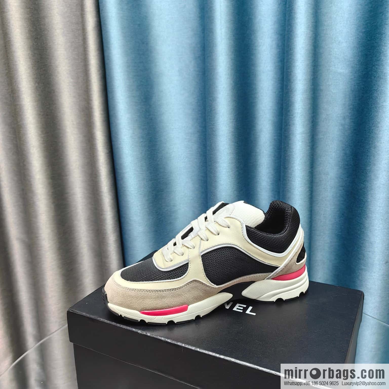 🐰🐰CHANE Xiaoxiang platform panda board shoes sneakers, Chanel 2023ss hot panda shoes 🐼 color scheme platform casual sneakers board shoes