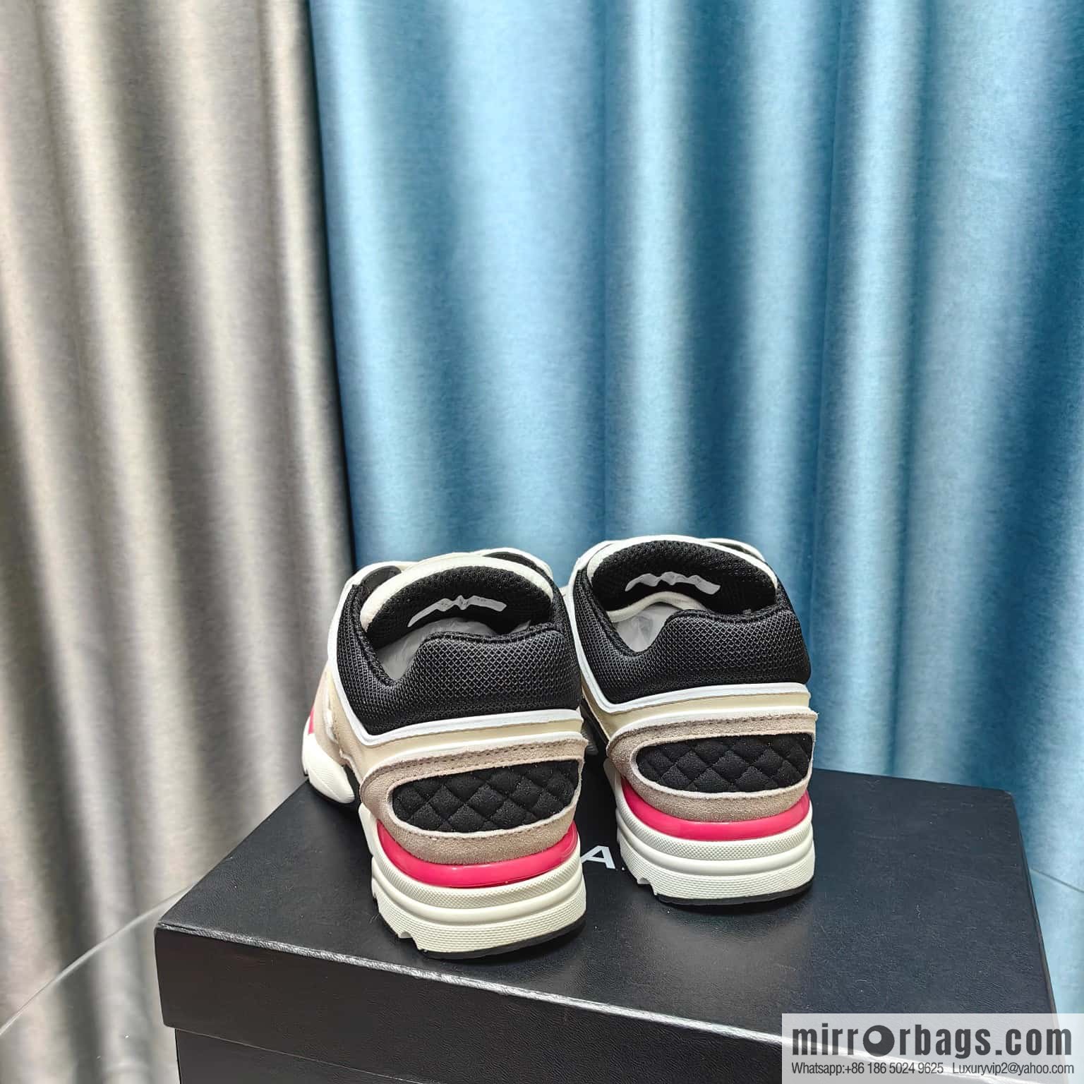 🐰🐰CHANE Xiaoxiang platform panda board shoes sneakers, Chanel 2023ss hot panda shoes 🐼 color scheme platform casual sneakers board shoes