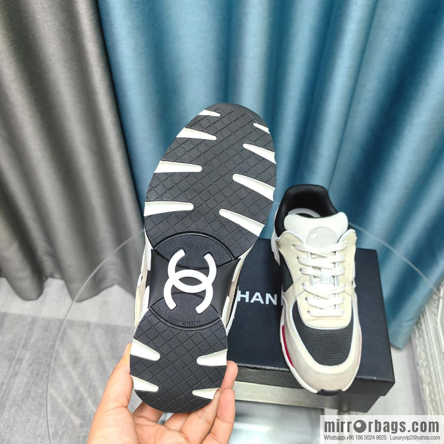 🐰🐰CHANE Xiaoxiang platform panda board shoes sneakers, Chanel 2023ss hot panda shoes 🐼 color scheme platform casual sneakers board shoes