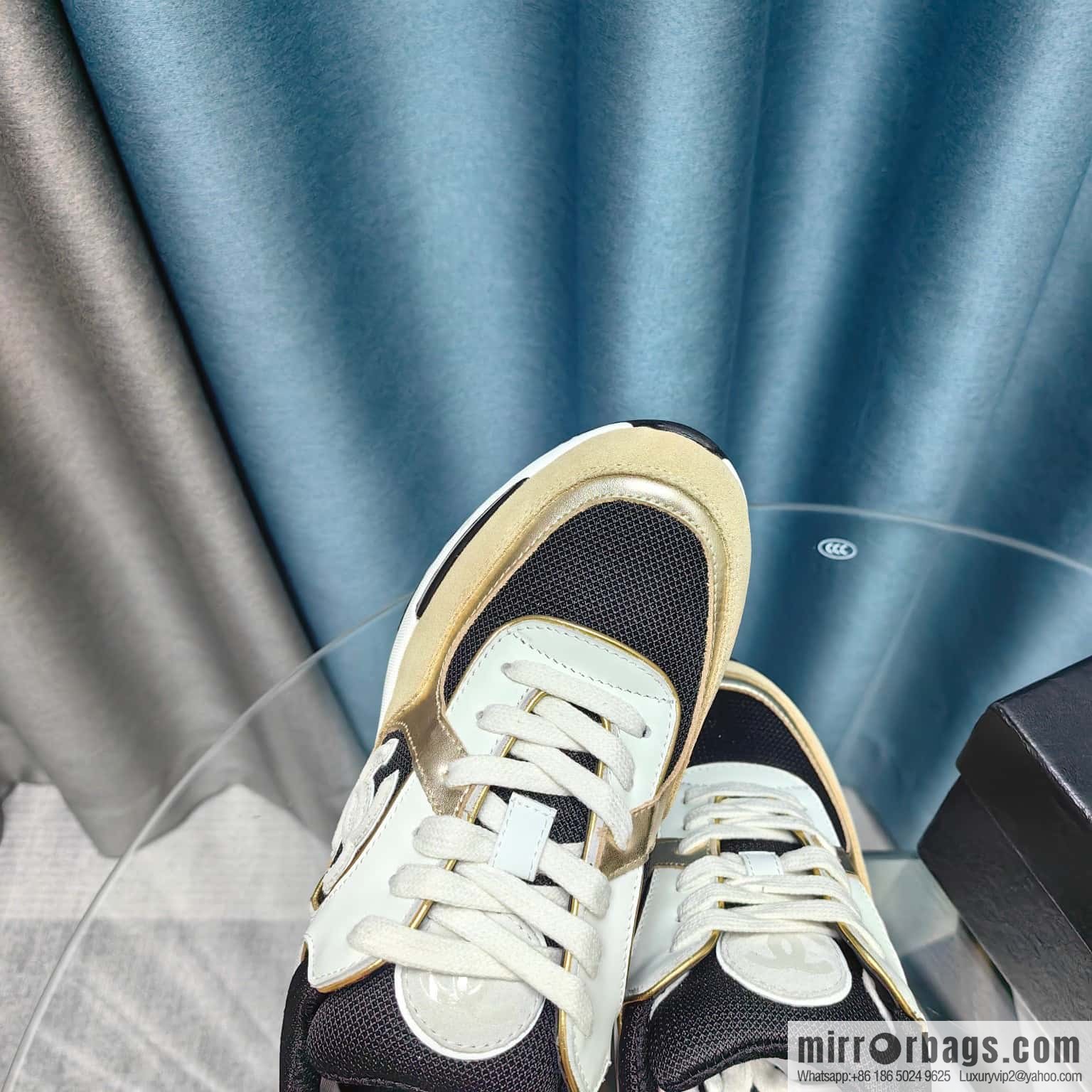 🐰🐰CHANE Xiaoxiang platform panda board shoes sneakers, Chanel 2023ss hot panda shoes 🐼 color scheme platform casual sneakers board shoes